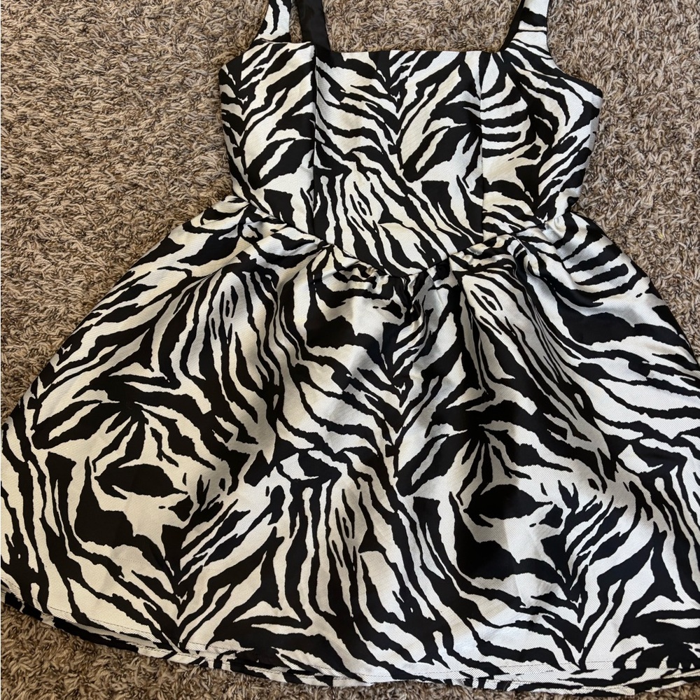 Stylish Zebra Print Dress